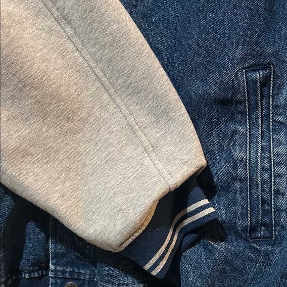 Big Dogs Blue and Gray Bomber Jacket 4x - Picture 6 of 9